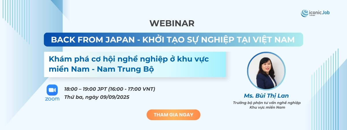 https://iconicjob.vn/Webinar| Back form Japan - Khởi tạo sự nghiệp tại Việt Nam | iconicJob